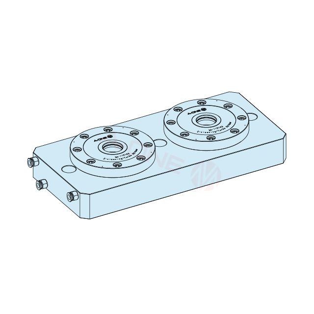 点触式两联零点定位卡盘