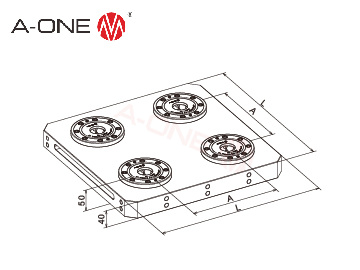 四中心零点定位卡盘