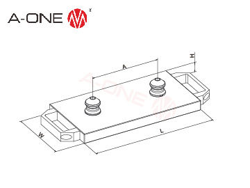 二联零点定位铝托板