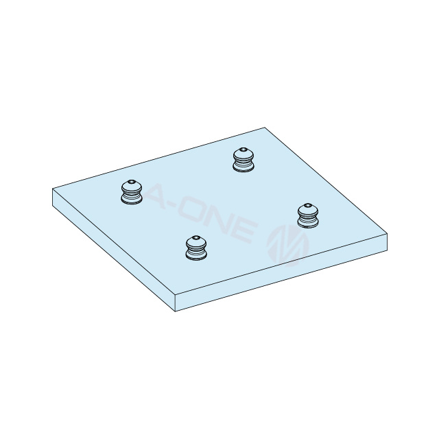 四联零点定位铝托板