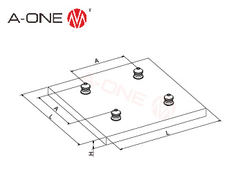 四联零点定位铝托板