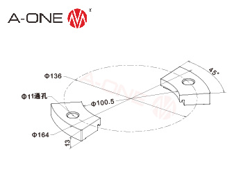 3A-400019 零点扇形压板
