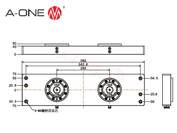 两联桥板零点定位卡盘