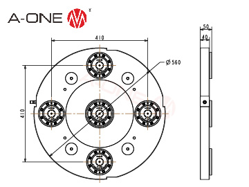 五联零点定位卡盘
