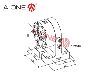 3A-100034 E型气动立式卡盘