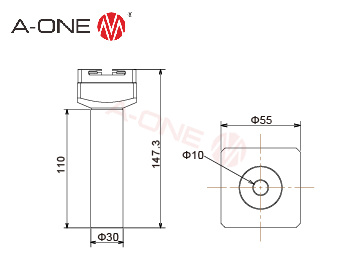 3A-100056 R型卡盘检测杆