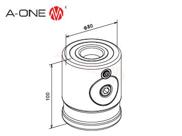 3A-800004 下拉圆柱夹具