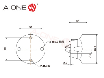 3A-110079 φ49燕尾夹头