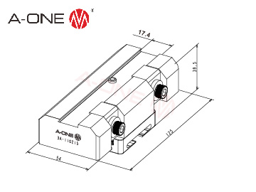 3A-110215 R25L燕尾夹