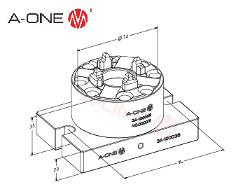 3A-100006 50型简易卡盘