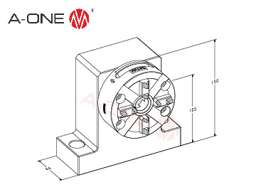 3A-100019 手动立式底座