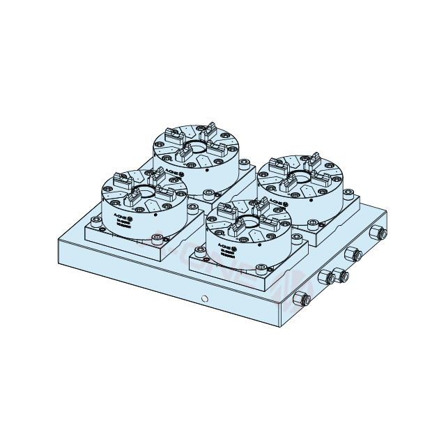 四中心100型气动卡盘