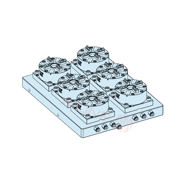 六中心100型气动卡盘