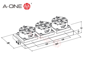 3A-100924 单列三位卡盘