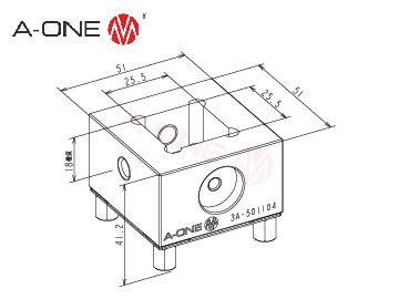 3A-501104 铜电极夹具座