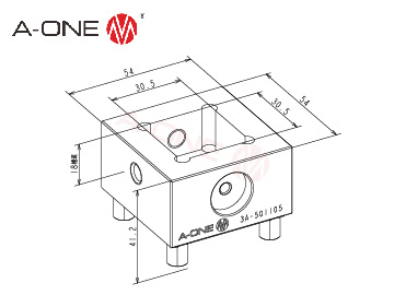 3A-501105 铜电极夹具座