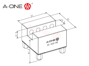 3A-500108 铜电极夹具座