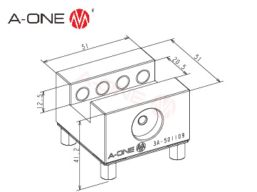 3A-501109 铜电极夹具座