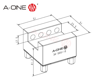 3A-500110 铜电极夹具座