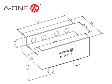 3A-500115 铜电极夹具座