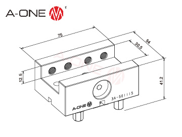 3A-501115 铜电极夹具座
