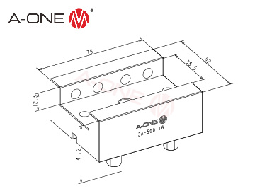 3A-500116 铜电极夹具座
