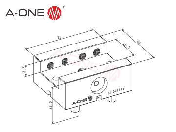 3A-501116 铜电极夹具座