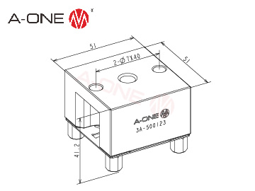 3A-500123 铜电极夹具座