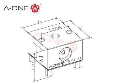 3A-501123 铜电极夹具座