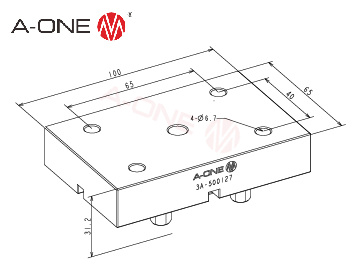 3A-500127 铝电极夹具座