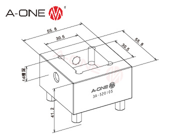 3A-520105 钢电极夹具座