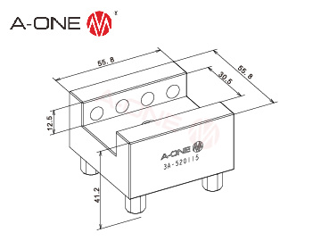 3A-520115 钢电极夹具座