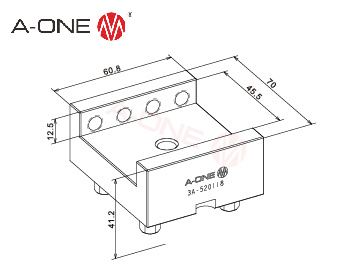 3A-520118 钢电极夹具座