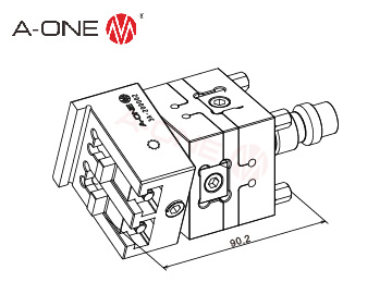 3A-200002 UnoSet 旋转摆动式虎钳