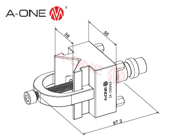 3A-200004 快速压紧式线割夹具