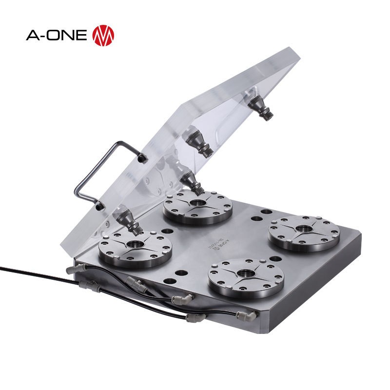 点触式四联零点定位卡盘