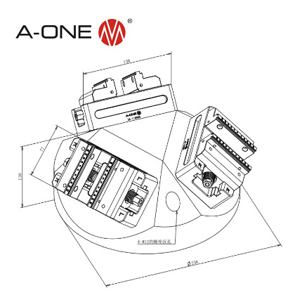 三虎钳台座_3A-110151-2线稿图