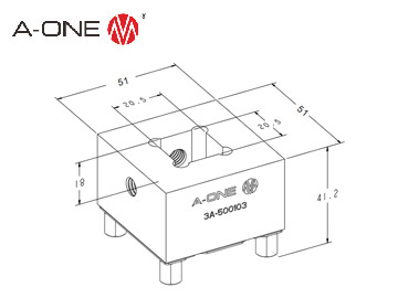 3A-500103 铜电极夹具座